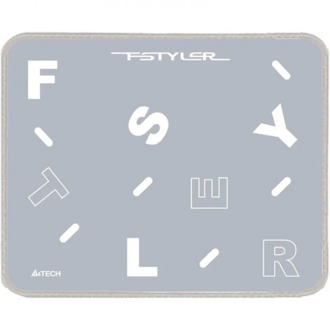 Коврик для мыши A4TECH BLOODY FSTYLER FP25 серый/белый 250x200x2мм FP25 SILVER Коврик для мыши A4TECH BLOODY FSTYLER FP25 серый/белый 250x200x2мм FP25 SILVER