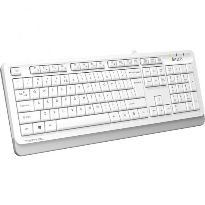 Клавиатура A4TECH BLOODY FSTYLER FKS10 USB серо-белая FKS10 WHITE Клавиатура A4TECH BLOODY FSTYLER FKS10 USB серо-белая FKS10 WHITE