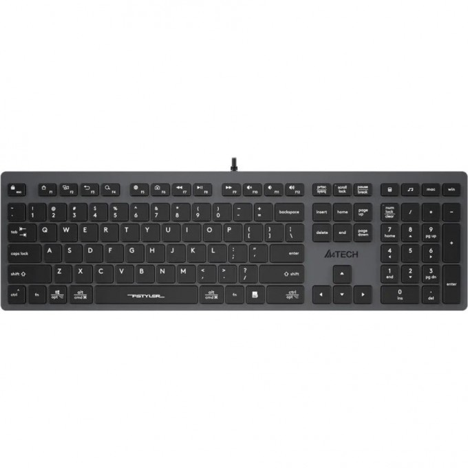 Клавиатура A4TECH BLOODY FSTYLER FX50 SLIM MULTIMEDIA USB серая FX50 GREY Клавиатура A4TECH BLOODY FSTYLER FX50 SLIM MULTIMEDIA USB серая FX50 GREY