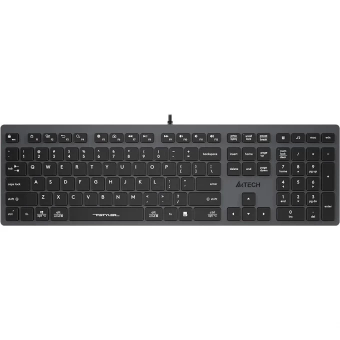 Клавиатура A4TECH BLOODY FSTYLER FX50 SLIM MULTIMEDIA USB серая FX50 GREY Клавиатура A4TECH BLOODY FSTYLER FX50 SLIM MULTIMEDIA USB серая FX50 GREY