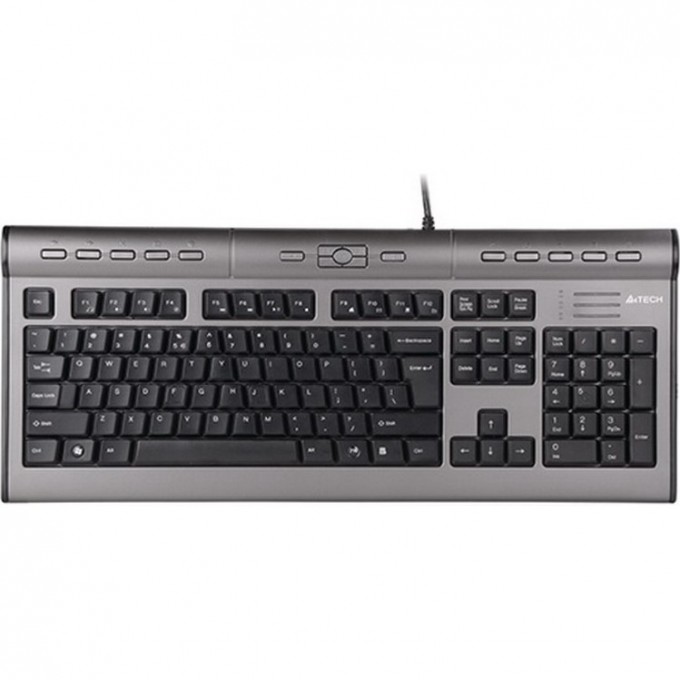 Клавиатура A4TECH BLOODY KLS-7MUU SLIM MULTIMEDIA USB черно-серебристая KLS-7MUU USB Клавиатура A4TECH BLOODY KLS-7MUU SLIM MULTIMEDIA USB черно-серебристая KLS-7MUU USB
