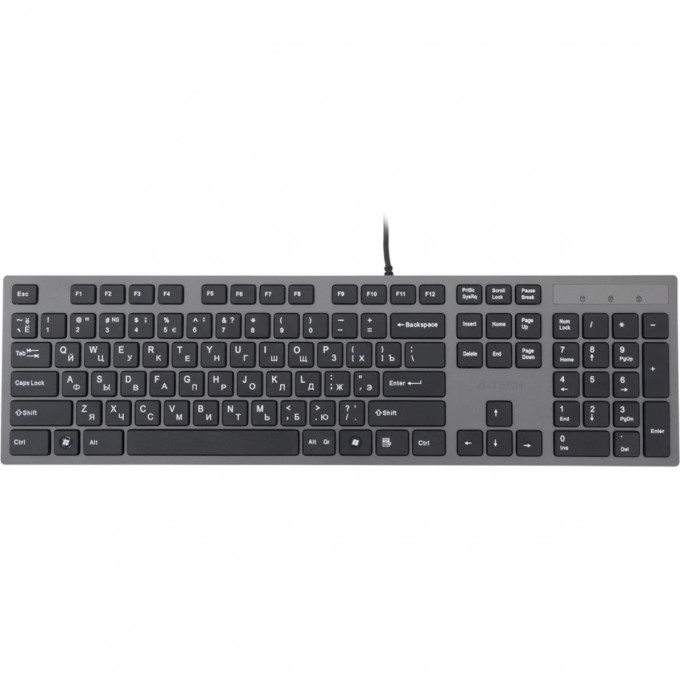 Клавиатура A4TECH BLOODY SLIM USB серо-черная KV-300H Клавиатура A4TECH BLOODY SLIM USB серо-черная KV-300H