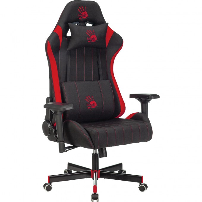 Кресло игровое A4TECH текстиль/эко.кожа крестовина металл черно-красные BLOODY GC-950 Кресло игровое A4TECH текстиль/эко.кожа крестовина металл черно-красные BLOODY GC-950