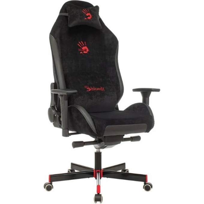 Кресло игровое A4TECH текстиль/эко.кожа крестовина металл черное BLOODY GC-450 Кресло игровое A4TECH текстиль/эко.кожа крестовина металл черное BLOODY GC-450