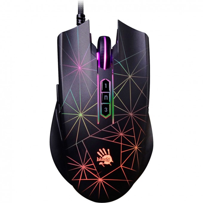 Мышь A4TECH BLOODY P81S STARLIGHT оптическая USB с рисунком P81S STARLIGHT ACTIVATED Мышь A4TECH BLOODY P81S STARLIGHT оптическая USB с рисунком P81S STARLIGHT ACTIVATED
