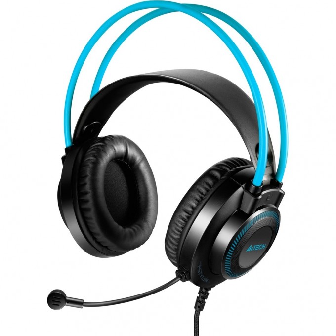 Наушники с микрофоном A4TECH BLOODY FSTYLER FH200U 2м накладные USB оголовье серо-синие FH200U BLUE Наушники с микрофоном A4TECH BLOODY FSTYLER FH200U 2м накладные USB оголовье серо-синие FH200U BLUE