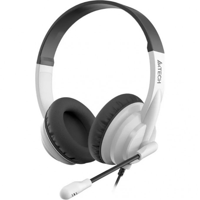 Наушники с микрофоном A4TECH BLOODY HS-10 2м накладные оголовье черно-белые HS-10/3.5MM PLUG/BLACK + WHITE Наушники с микрофоном A4TECH BLOODY HS-10 2м накладные оголовье черно-белые HS-10/3.5MM PLUG/BLACK + WHITE