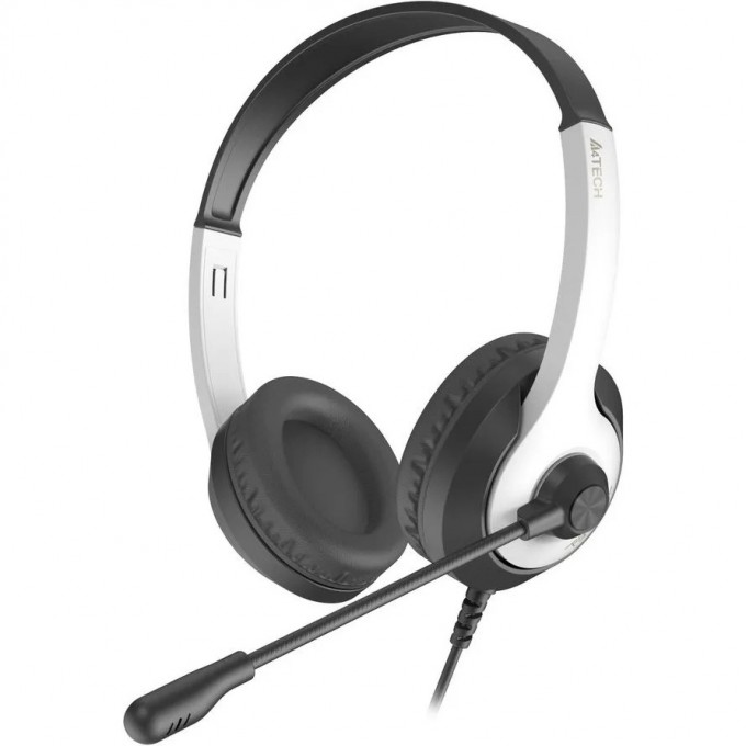 Гарнитура A4TECH FSTYLER FH100U для компьютера накладные белый-черный FH100U (PANDA) Гарнитура A4TECH FSTYLER FH100U для компьютера накладные белый-черный FH100U (PANDA)
