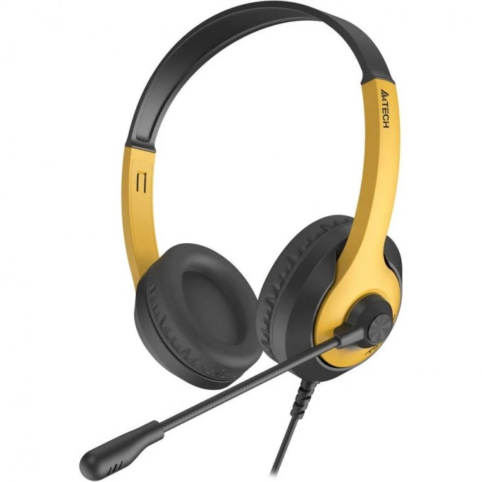 Гарнитура A4TECH FSTYLER FH100U для компьютера накладные желтый-черный FH100U (BUMBLEBEE) Гарнитура A4TECH FSTYLER FH100U для компьютера накладные желтый-черный FH100U (BUMBLEBEE)