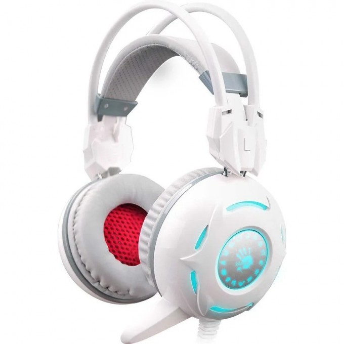 Гарнитура игровая A4TECH BLOODY G300 для компьютера мониторные белый G300 WHITE+GREY Гарнитура игровая A4TECH BLOODY G300 для компьютера мониторные белый G300 WHITE+GREY