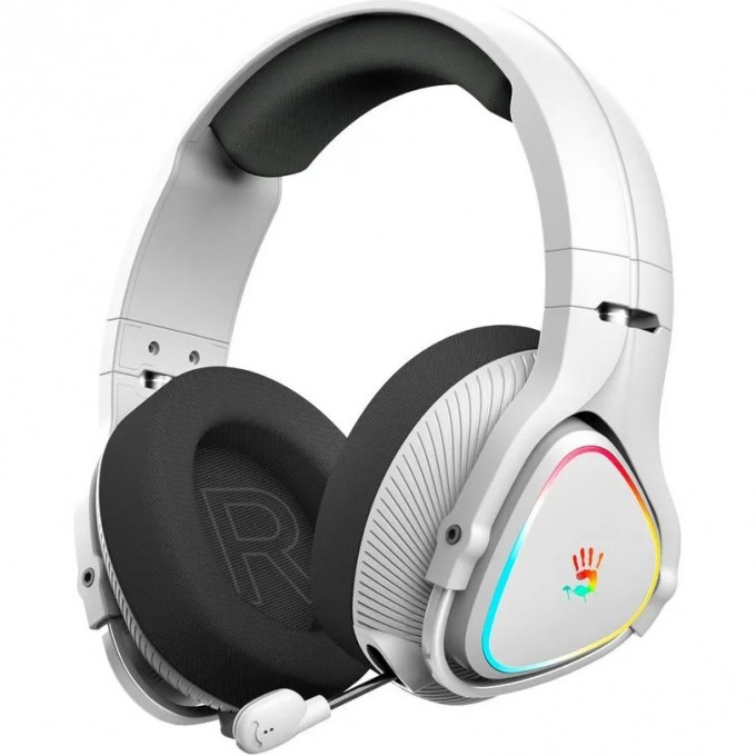 Гарнитура игровая A4TECH BLOODY MR710 мониторные беспроводные bluetooth радио серый MR710 GREY Гарнитура игровая A4TECH BLOODY MR710 мониторные беспроводные bluetooth радио серый MR710 GREY