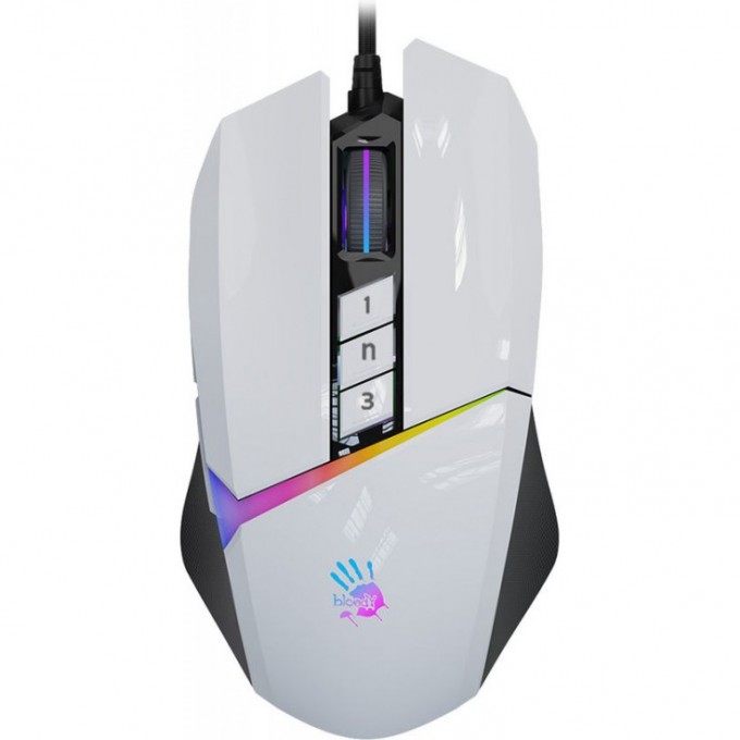 Игровая мышь A4TECH BLOODY W60 MAX WHITE W60 MAX (PANDA WHITE) Игровая мышь A4TECH BLOODY W60 MAX WHITE W60 MAX (PANDA WHITE)