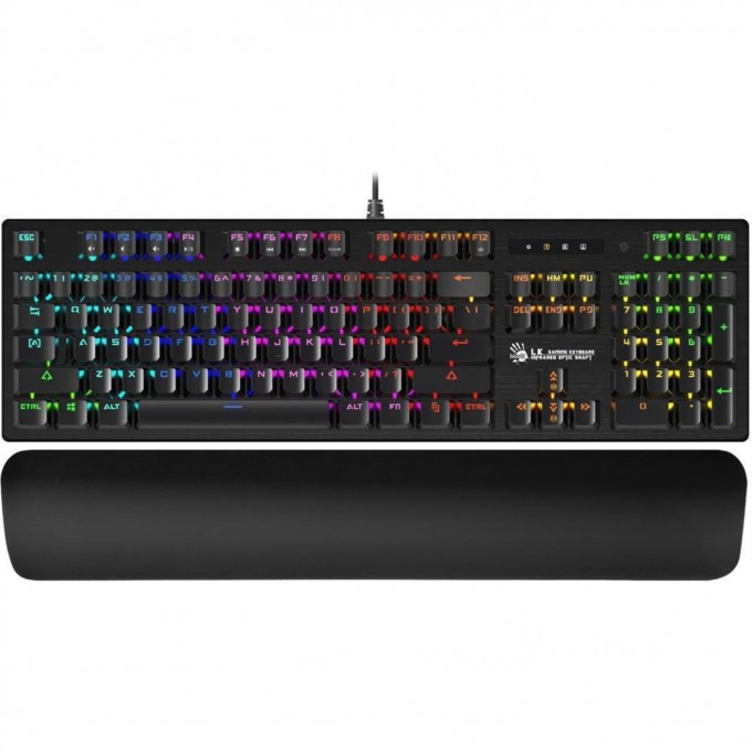 Клавиатура A4TECH BLOODY B825R механическая черный USB FOR GAMER LED RED SWITCHES подставка для запястий B825R (RED SWITCHES) Клавиатура A4TECH BLOODY B825R механическая черный USB FOR GAMER LED RED SWITCHES подставка для запястий B825R (RED SWITCHES)