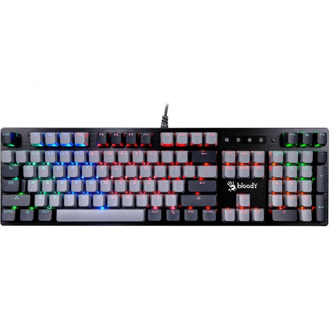 Клавиатура A4TECH BLOODY B828N FOR GAMER LED USB черно-серая B828N (GREY+BLACK) Клавиатура A4TECH BLOODY B828N FOR GAMER LED USB черно-серая B828N (GREY+BLACK)