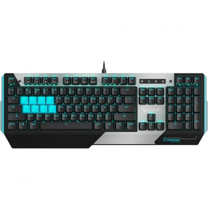 Клавиатура A4TECH BLOODY B865 USB серо-черная B865 ICE BLUE Клавиатура A4TECH BLOODY B865 USB серо-черная B865 ICE BLUE