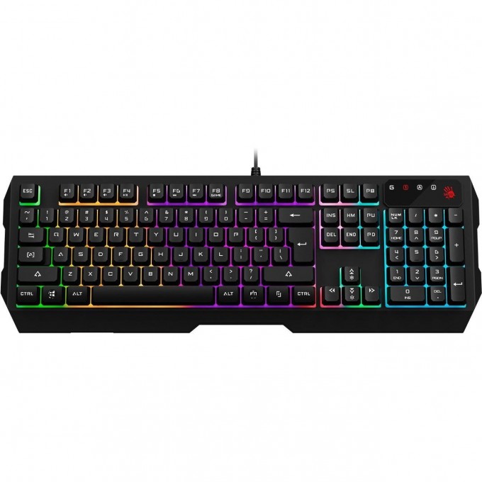 Клавиатура A4TECH BLOODY MULTIMEDIA FOR GAMER USB LED подставка для запястий черный B135N Клавиатура A4TECH BLOODY MULTIMEDIA FOR GAMER USB LED подставка для запястий черный B135N