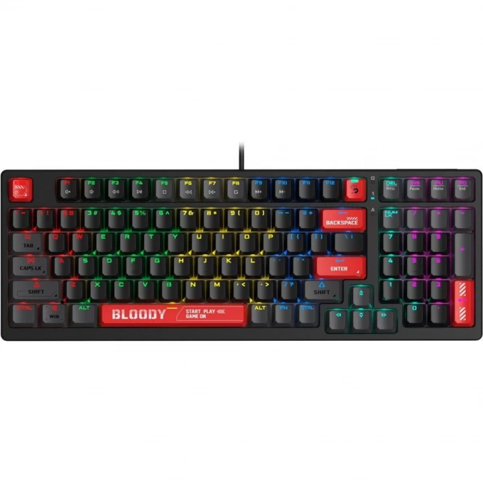 Клавиатура A4TECH BLOODY S98 USB FOR GAMER LED механическая красный S98 RED