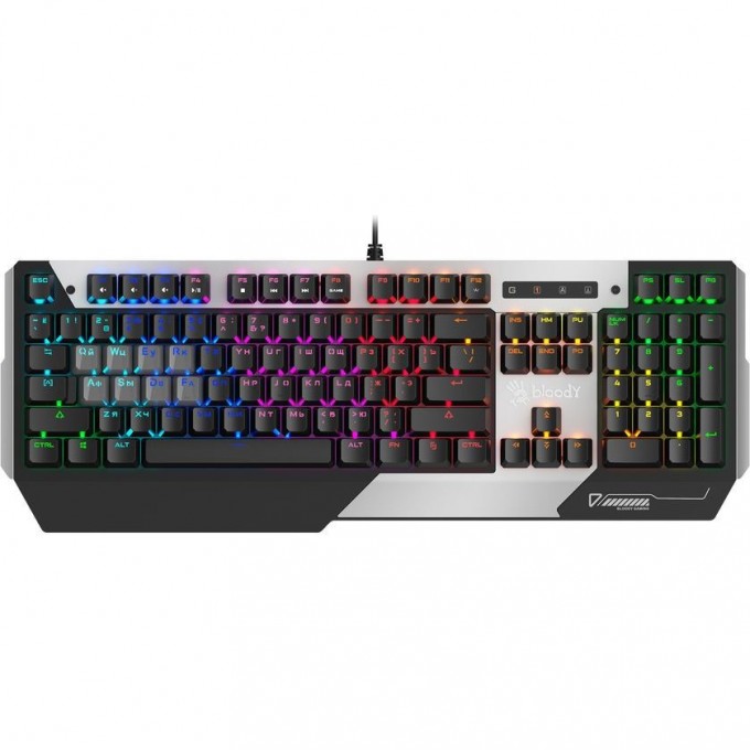 Клавиатура A4TECH BLOODY USB FOR GAMER LED серо-черная B865R Клавиатура A4TECH BLOODY USB FOR GAMER LED серо-черная B865R