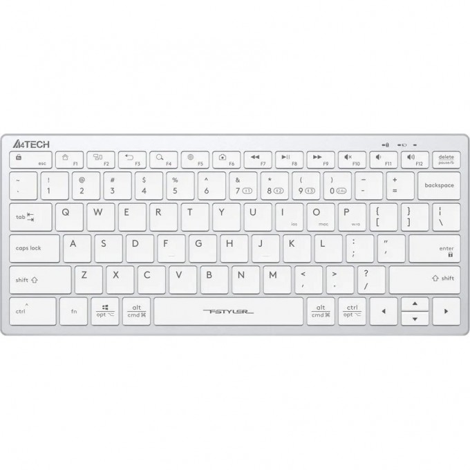 Клавиатура A4TECH FSTYLER FBX51C MULTIMEDIA SLIM BLUETOOTH RADIO USB белая FBX51C WHITE Клавиатура A4TECH FSTYLER FBX51C MULTIMEDIA SLIM BLUETOOTH RADIO USB белая FBX51C WHITE