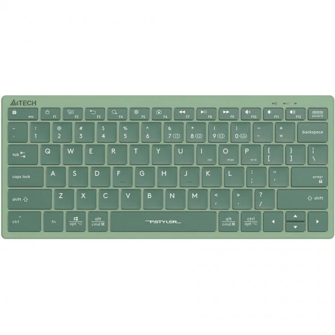 Клавиатура A4TECH FSTYLER FBX51C MULTIMEDIA SLIM BLUETOOTH RADIO USB зеленая FBX51C MATCHA GREEN Клавиатура A4TECH FSTYLER FBX51C MULTIMEDIA SLIM BLUETOOTH RADIO USB зеленая FBX51C MATCHA GREEN