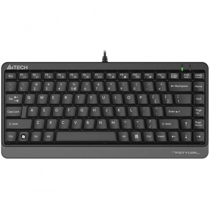 Клавиатура A4TECH FSTYLER FKS11 USB серая FKS11 GREY Клавиатура A4TECH FSTYLER FKS11 USB серая FKS11 GREY