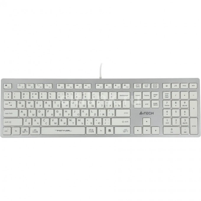 Клавиатура A4TECH FSTYLER FX50 USB белая FX50 WHITE Клавиатура A4TECH FSTYLER FX50 USB белая FX50 WHITE