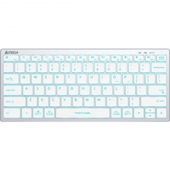 Клавиатура A4TECH FSTYLER FX61 SLIM LED USB белая