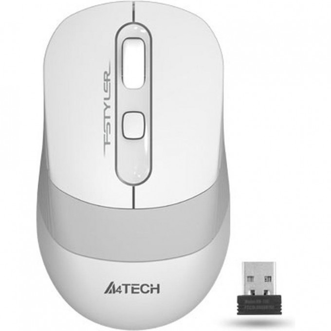 Мышь A4TECH BLOODY FSTYLER FG10S оптическая беспроводная USB бело-серая FG10S WHITE Мышь A4TECH BLOODY FSTYLER FG10S оптическая беспроводная USB бело-серая FG10S WHITE