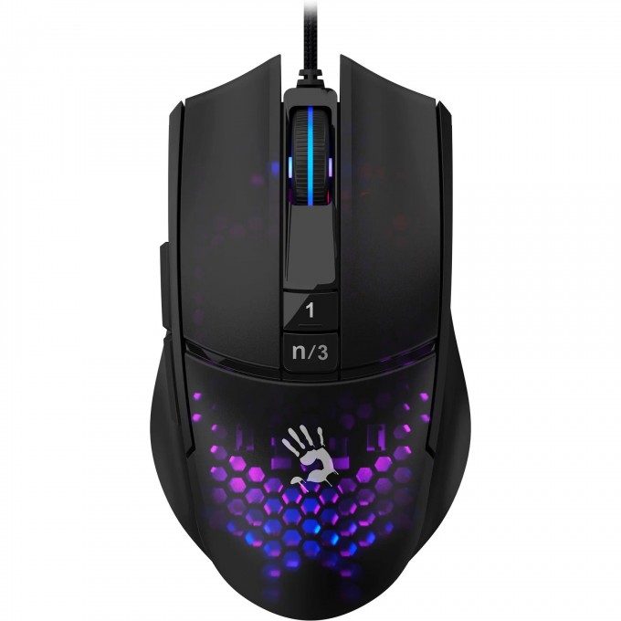 Мышь A4TECH BLOODY L65 MAX оптическая USB черный/фиолетовый L65 MAX/HONEYCOMB Мышь A4TECH BLOODY L65 MAX оптическая USB черный/фиолетовый L65 MAX/HONEYCOMB
