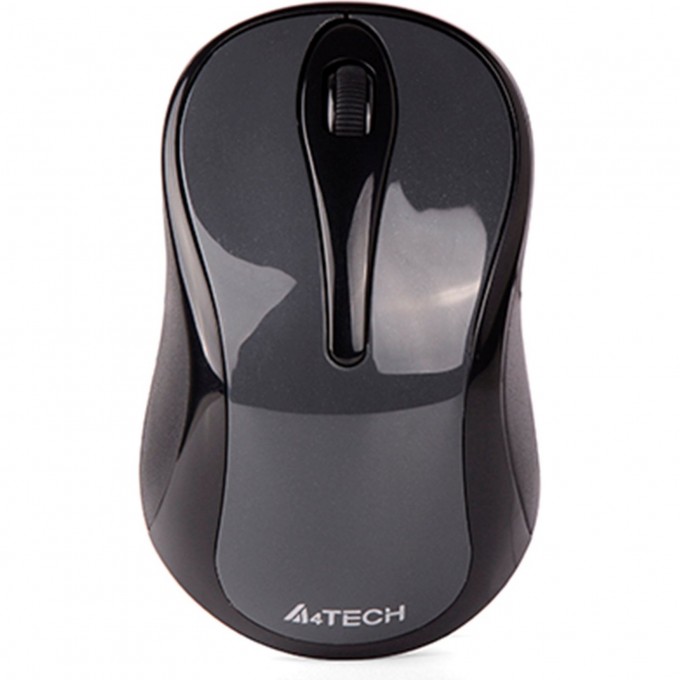 Мышь A4TECH для ноутбука USB оптическая беспроводная 1200dpi серый G3-280N Мышь A4TECH для ноутбука USB оптическая беспроводная 1200dpi серый G3-280N