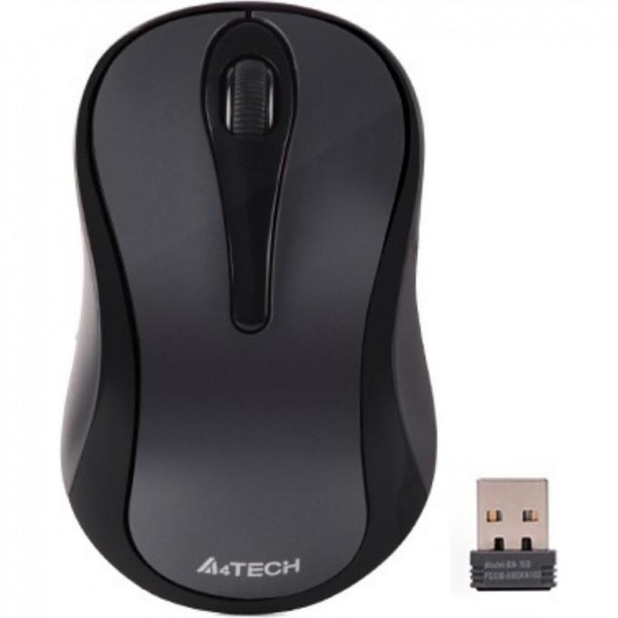 Мышь A4TECH SILENT для ноутбука USB оптическая беспроводная 1200dpi серый G3-280NS Мышь A4TECH SILENT для ноутбука USB оптическая беспроводная 1200dpi серый G3-280NS