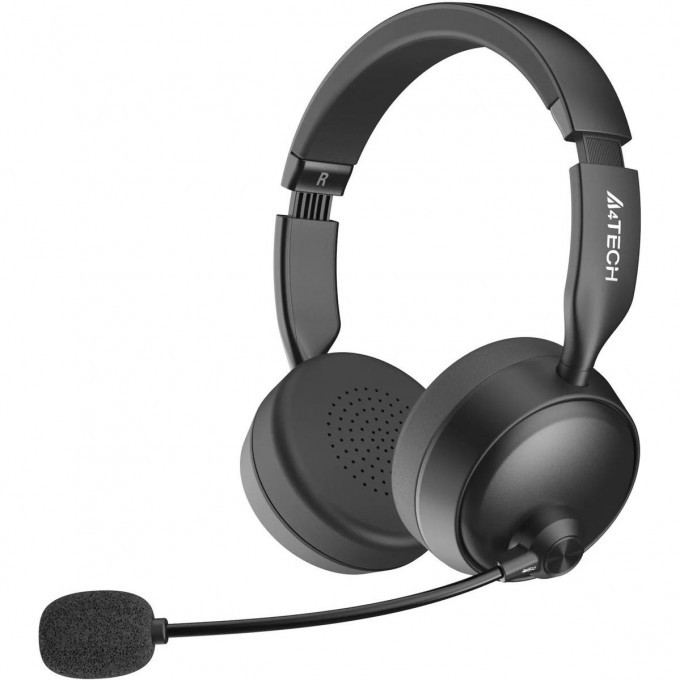 Наушники с микрофоном A4TECH BH230 черный мониторные BT оголовье BH230 BLACK Наушники с микрофоном A4TECH BH230 черный мониторные BT оголовье BH230 BLACK