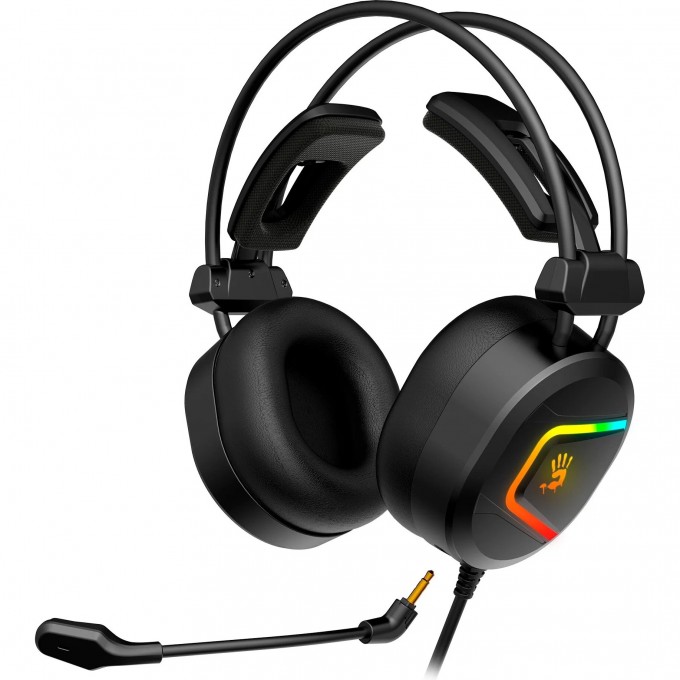 Наушники с микрофоном A4TECH Bloody MC750 2.3м мониторные USB оголовье черные MC750 BLACK Наушники с микрофоном A4TECH Bloody MC750 2.3м мониторные USB оголовье черные MC750 BLACK