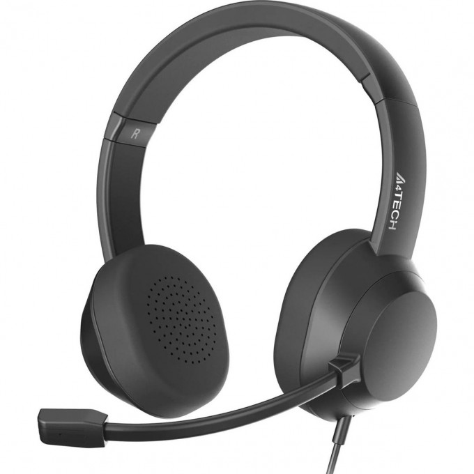 Наушники с микрофоном A4TECH FH150U черный 2м накладные USB оголовье FH150U BLACK Наушники с микрофоном A4TECH FH150U черный 2м накладные USB оголовье FH150U BLACK